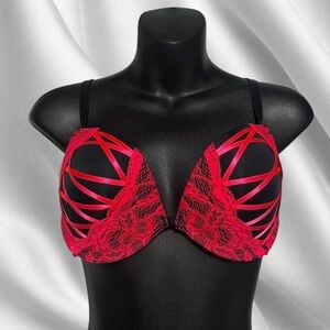 La Senza Red Corset Bra